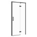 CERSANIT - Sprchové dvere LARGA ČIERNE 100X195, pravé, číre sklo S932-125