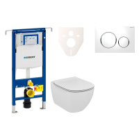 Cenovo zvýhodnený závesný WC set Geberit do ľahkých stien / predstenová montáž + WC Ideal Standa