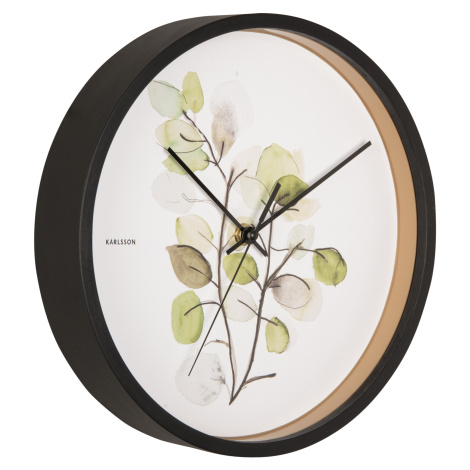 Nástenné hodiny Karlsson KA5884, 26 cm Eukalyptus zelená