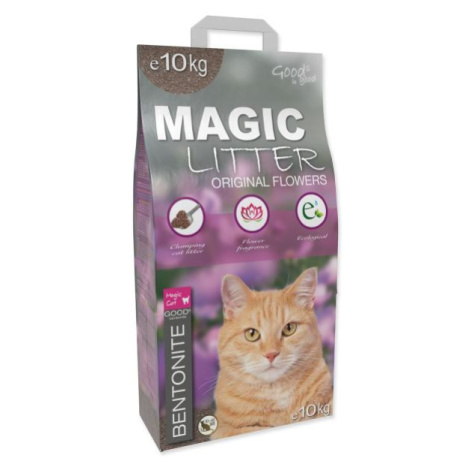 Podstielka Magic Litter Bentonite Original Flowers 10kg MAGIC CAT