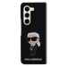 Karl Lagerfeld Liquid Silicone Ikonik NFT Zadný Kryt pre Samsung Galaxy Z Fold 5 Black