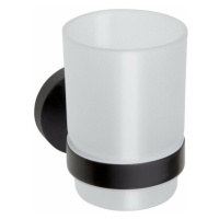 SAPHO XB900 X-round black pohár, mliečne sklo/ čierna