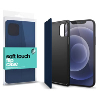 Apple iPhone XS Max, Puzdro s bočným otváraním, stojan, Xprotector Soft Touch Flip, tmavomodré