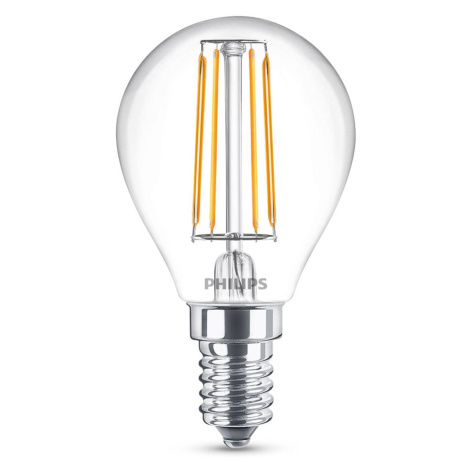 Žiarovka Philips Classic LED E14 P45 4,3 W číra 4 000 K