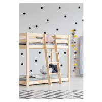 Poschodová detská posteľ z borovicového dreva 90x190 cm CLP - Adeko