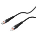 Nillkin Flowspeed Liquid Silikónový kábel USB-C / Lightning 1,2m 27W, Čierny