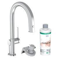 Hansgrohe Aqittura M91, filterSystem 210, vyťahovací výtok, 1jet, sBox, štartovacia sada, chrómo