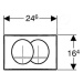 Geberit Delta, splachovacie tlačidlo pre modul DELTA20, UP100, biela, 115.100.11.1