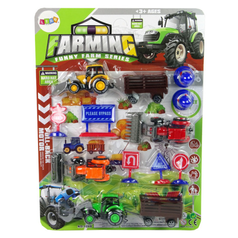 mamido Set Poľnohospodárske stroje Traktory Cestné príslušenstvo