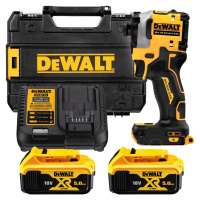 DEWALT 18V XR 1/4” Hex aku rázový uťahovák, 2x 5,0 Ah DCF850P2T-QW