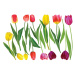 Sada samolepiek na stenu Ambiance Colorful Tulips