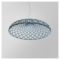 FLOS Skynest LED závesné svetlo, modrá farba, Ø 90,4 cm, plast