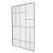 MEXEN/S - KIOTO samostatne stojaca sprchová zástena 130 x 200, transparent/čierny vzor 8 mm, bie