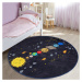 Čierny detský koberec ø 120 cm Comfort – Mila Home