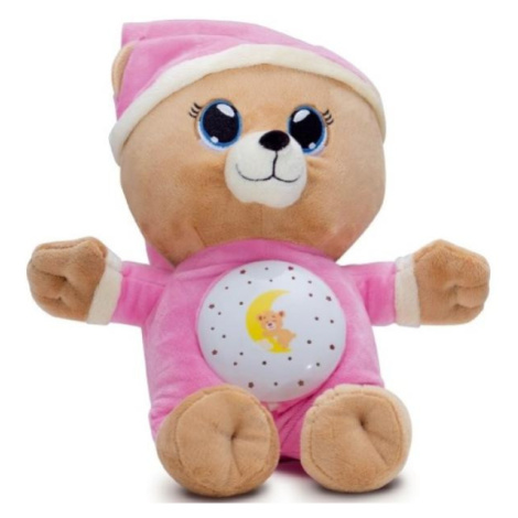 Medvedík Uspávačik ružový plyš 32cm na batérie so svetlom a zvukom Teddies