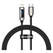 Kábel USB-C cable for Lightning Baseus Display, PD, 20W, 1m (black)