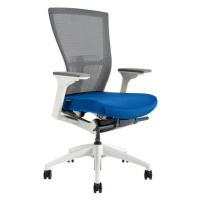 Ergonomická kancelárska stolička OfficePro Merens White Farba: modrá, Opierka hlavy: bez opierky