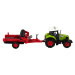 mamido Elektrické autíčko traktor pre deti s prívesom Farma