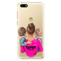 Plastové puzdro iSaprio - Super Mama - Two Boys - Huawei Y5 2018
