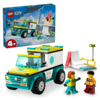 LEGO® City 60403 Sanitka a snowbordista