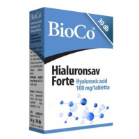 BIOCO Kyselina hyalurónová Forte 30 tabliet