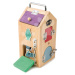Drevený domček so strašidlami Monster Lock Box Tender Leaf Toys 8 dverí s 8 rôznymi zámkami a 2 