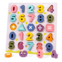 Drevené puzzle - čísla