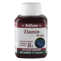 MEDPHARMA Tiamín 50 mg + vitamín B1 60 + 7 tabliet ZADARMO