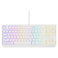 Genesis herná klávesnica THOR 230/TKL/RGB/Outemu Red/Drôtová USB/US layout/Biela