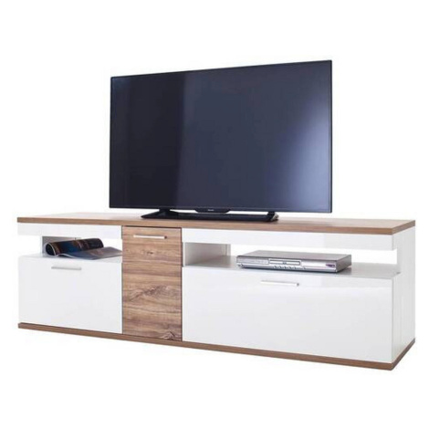 Livetastic TV DIEL, biela, farba duba, 180/55/50 cm