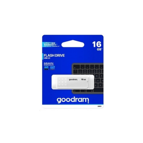 GOODRAM USB kľúč UME2 16GB, USB 2.0 biely