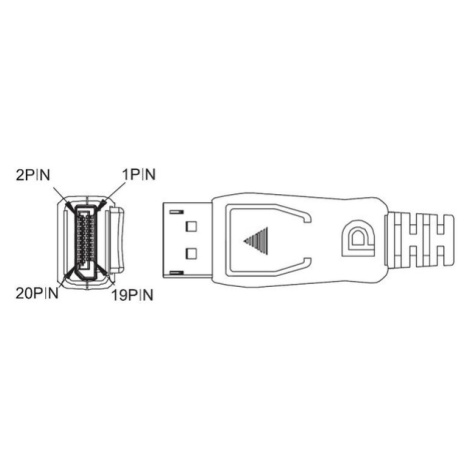 PremiumCord Mini DisplayPort - DisplayPort 3m