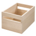 Úložný box z dreva paulownia iDesign Eco Handled, 19 x 25,4 cm