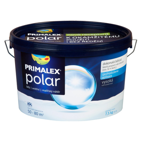 Primalex Vnútorný maliarsky náter Polar biely 7,5 kg