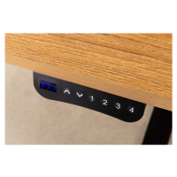 LuxD Výškovo nastaviteľný písací stôl Jayden 160 cm imitácia dub