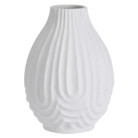 Porcelánová váza 14 x 10 cm biela DekorStyle