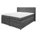 Sconto Posteľ boxspring TACOMA 3 antracitová, 180x200 cm