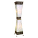 Stojacia lampa Adrian, mušle Capiz, výška 100 cm