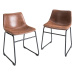 LuxD 18464 Dizajnová stolička Alba hnedá