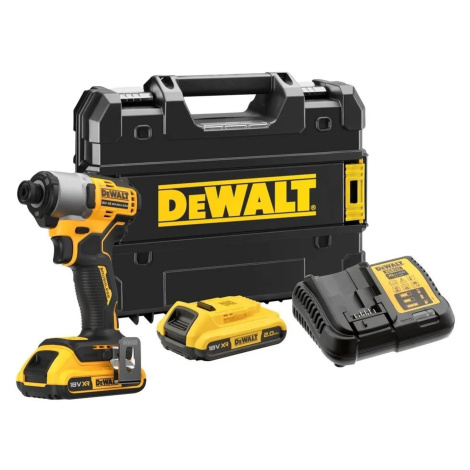DeWALT 18V XR Aku bezuhlíkový rázový uťahovač DCF840D2T-QW (2x2,0Ah, kufor)