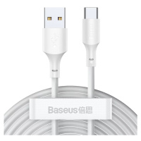 Kábel Baseus Simple Wisdom Data Cable Kit USB to Type-C 5A 1.5m White (6953156230309)