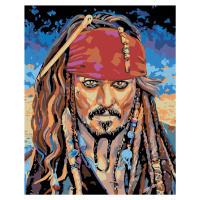 Diamantové maľovanie - JACK SPARROW I Rámovanie: bez rámu a bez vypnutia plátna, Rozmer: 40x50 c