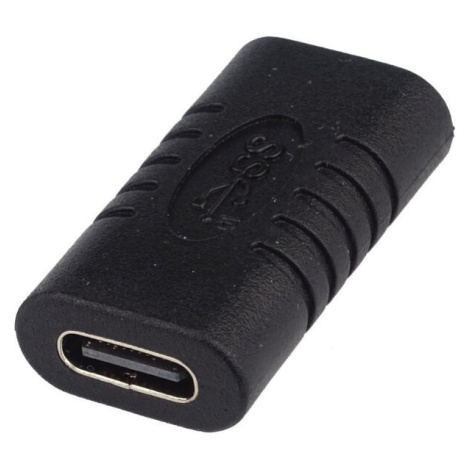 PremiumCord Spojka USB 3.1 konektory C/female - C/female čierna