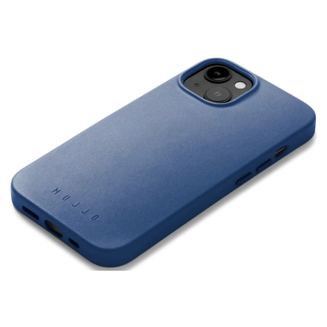 Kryt Mujjo Full Leather Case with MagSafe for iPhone 14 - Monaco Blue