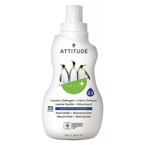 ATTITUDE Prací gél a aviváž 2v1 Mountain Essentials 35 praní 1050 ml