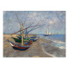 Reprodukcia obrazu Vincenta van Gogha - Fishing Boats on the Beach at Les Saintes-Maries-de la M