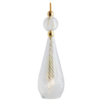 EBB & FLOW Smykke M gold crystal swirl