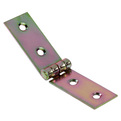 Stolový záves úzky nažlto pozinkovaný 100 mm x 20 mm