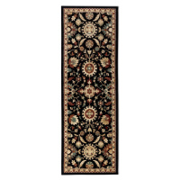 Běhoun Herat 105999 Black - 80x240 cm Nouristan - Hanse Home koberce