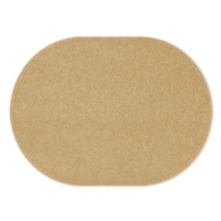Kusový koberec Eton béžový ovál - 120x160 cm Vopi koberce